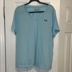 Under Armour Light Blue V-Neck T-Shirt